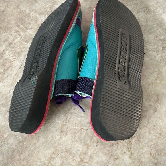 SOLE TECH Hand Painted Leather Mules Size 8 - Picture 8 of 9